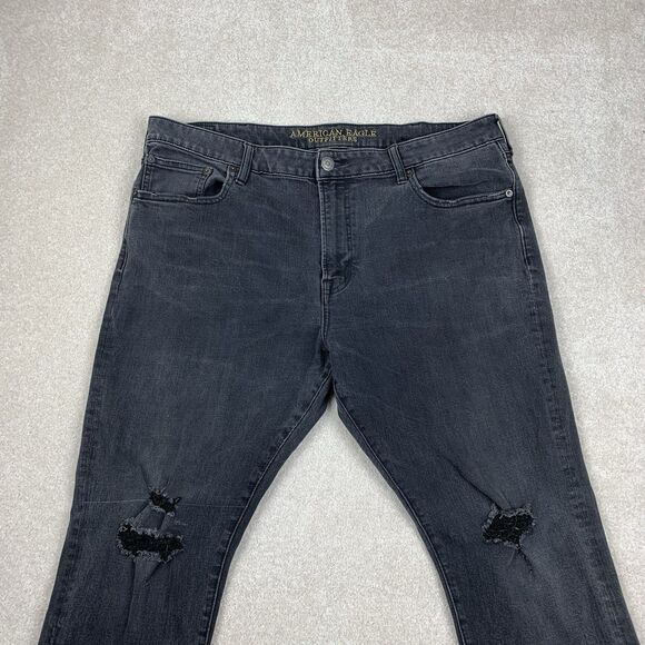 American Eagle 360 Extreme Flex Slim Taper Jeans Men's Size 40 Distressed - Picture 2 of 16